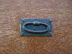 antique copper craftsmans horizontal oval bail pull