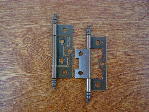 antique copper craftsmans non mortise steeple hinge (pr)