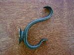 windover antique finish cast scroll hammered coat hook