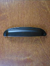 oil rubbed bronze curved top  decorative finger bin pull (xlg) ch620022