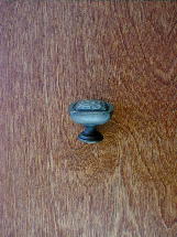 Dark antique iron solid square dimpled knob ch0270ai