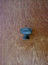 Dark antique bronze solid square dimpled knob ch0270az