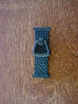 Dark antique bronze solid backplate vertical bail pull ch0275az