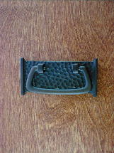 Dark antique bronze solid backplate horizontal bail pull ch0276az