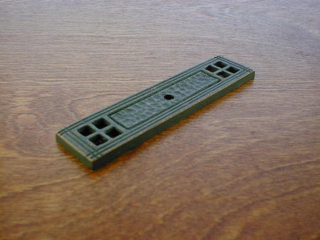 CH-0411sb satin bronze arts crafts knob backplate