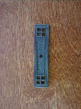 Satin bronze arts crafts knob backplate ch0411sb
