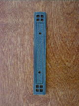 satin bronze 3" arts crafts handle backplate ch0911sb