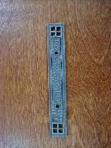 old english pewter 3 in arts crafts handle backplate ch0915ep