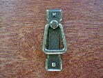 Antique brass Mission vertical bail pull CH-1001ab