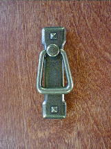 antique brass finish mission vertical bail pull