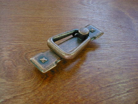 antique copper finish mission vertical bail pull