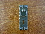 antique copper craftsmans vertical keyhole ring pull