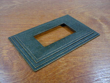 satin bronze arts crafts single gang outlet cover