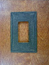 satin bronze arts crafts single gang outlet cover