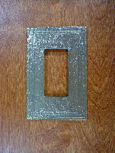 natural white bronze arts crafts single gang cover