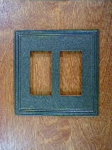 satin bronze arts crafts double gang outlet cover