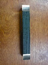 Satin nickel fuse metal black walnut pull (sm) ch10wbsn