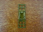 Old brass bungalow backplate/drop bail CH-1504.03