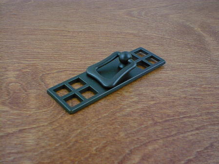 oil rubbed bronze smooth backplate w/drop bail pull