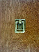 antique brass square backplate w/bail pull (sm)