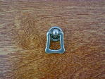 Old iron/pewter bungalow rosette backplate finger pull CH-1507.19