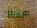 Old brass bungalow backplate/knob CH-1509.03