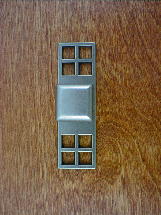 old iron smooth backplate w/square knob
