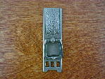 Old iron/pewter bungalow backplate/drop handle CH-1513.19