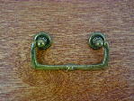 Old brass bungalow vertical drop handle CH-1514.03