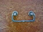 Old iron/pewter bungalow backplate/drop handle CH-1514.19
