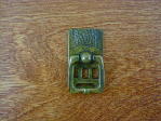 Old brass bungalow backplate/drop handle CH-1515.03