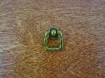 Old brass bungalow rosette finger pull CH-1516.03