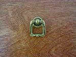 Antique brass bungalow round backplate drop pull CH-1517.09