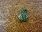 Old brass bungalow backplate round knob CH-1517.03