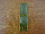 Old brass bungalow anviled backplate/knob CH-1518.03