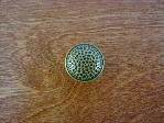 Antique brass bungalow anvil top button knob CH-1520.09