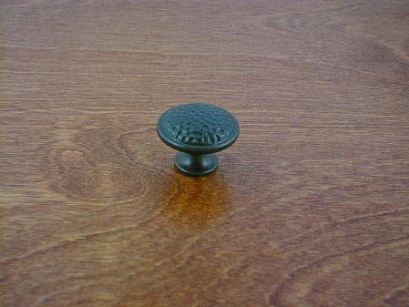 oil rubbed hammer top round button knob