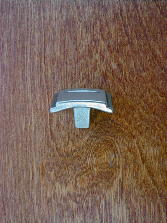 old iron/pewter art deco style smooth knob Craftsmanhardware ch152919