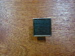 satin nickel fuse metal black walnut square knob