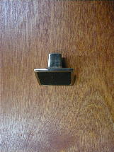 Satin nickel fuse metal black walnut square knob ch17wbsn