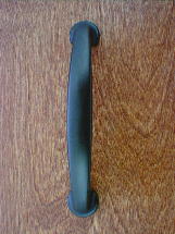 CH18353 oil rubbed bronze smooth face curved handle Craftsmanhardware.com