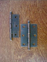 ch1823acs antique copper craftsmans ball finial butt hinge (pr) 