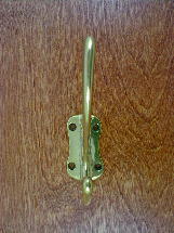 ch1901pb polished brass scroll schoolhouse coat hook 