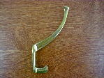 polished brass craftsman hallstand coat hook