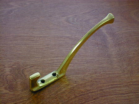 polished brass craftsman halltree coat hook ch1902pb