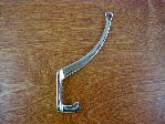 polished nickel craftsman hallstand coat hook