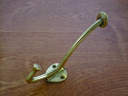 polished brass mission hallstand derby hook ch1905pb