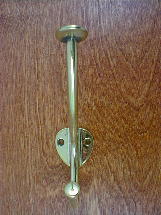 ch1905pb polished brass mission hallstand derby hook