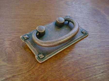antique copper finish mission horizontal bail pull
