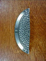 antique iron finish peened shell cup pull